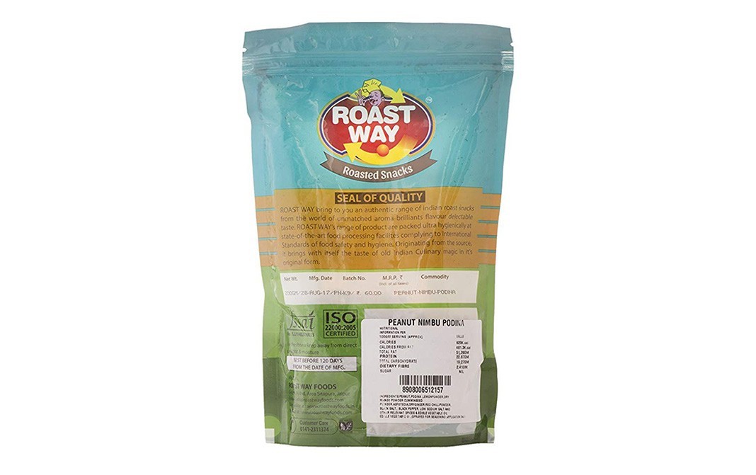 Roast Way Roasted Peanut Nimbu Podina    Pack  200 grams